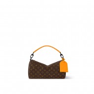 Louis Vuitton Soft Polochon MM Monogram Macassar M46691 Top