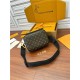 Louis Vuitton S LOCK MESSENGER Monogram Macassar coated canvas M45806 Top