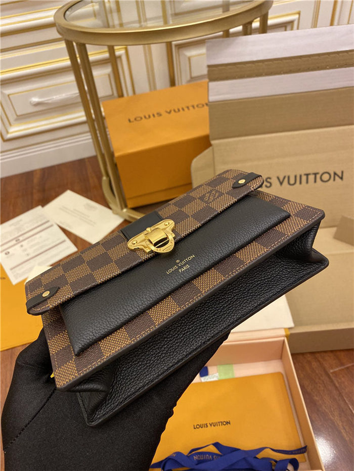 Louis Vuitton VAVIN CHAIN WALLET Damier Ebene N60221 Top