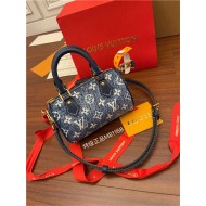 Louis Vuitton NANO SPEEDY Monogram jacquard denim Blue M81168 Top