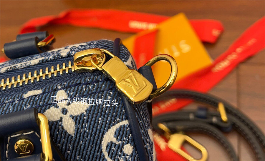 Louis Vuitton NANO SPEEDY Monogram jacquard denim Blue M81168 Top