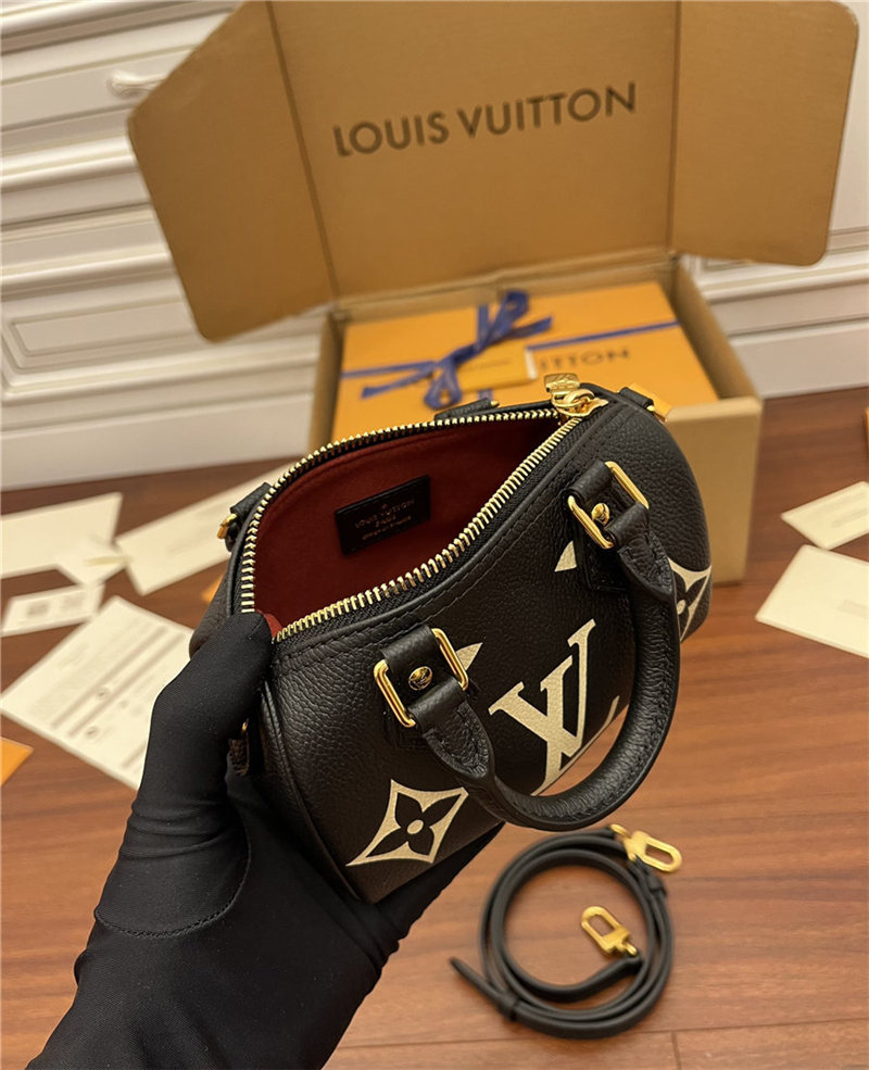 Louis Vuitton NANO SPEEDY Monogram Empreinte Leather M81456 Top