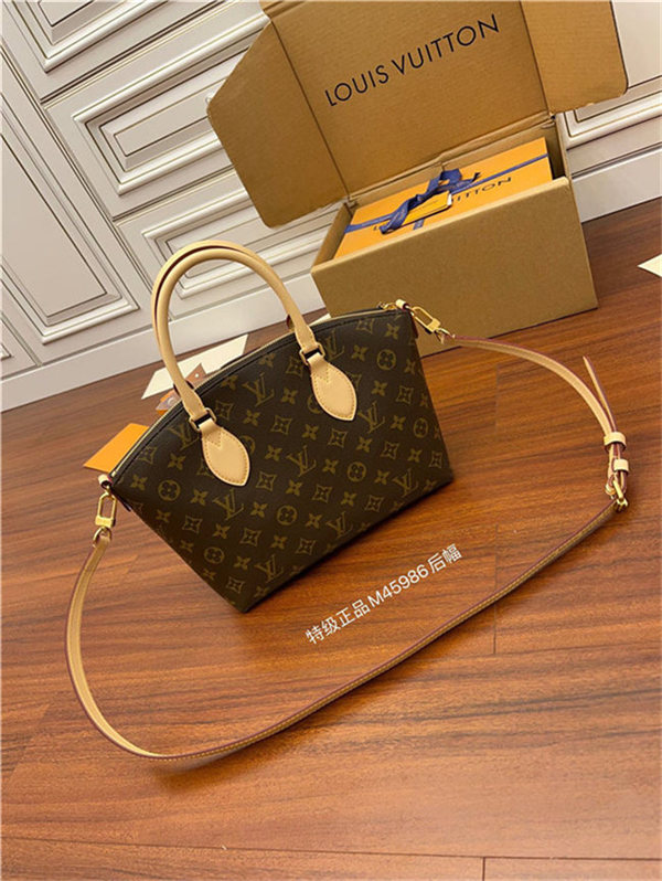 Louis Vuitton Boétie PM zipped tote Monogram coated canvas M45986 Top