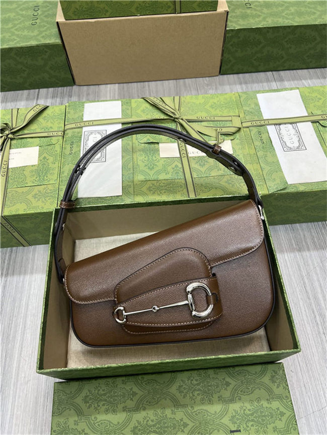 Gucci HORSEBIT 1955 SHOULDER BAG 764155 Leather Brown high