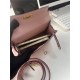 Hermes Kelly Mini II Bag Epsom Leather WAX Silver/Gold Metal Rose Sakura High