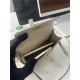 Hermes Kelly Mini II Bag Epsom Leather WAX Silver/Gold Metal Craie High