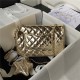 Chanel FLAP BAG & STAR COIN PURSE AS4648 Mirror Calfskin, Metallic Calfskin & Gold-Tone Metal Gold A