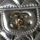 Chanel MINI FLAP BAG & STAR COIN PURSE AS4646 Mirror Calfskin, Metallic Calfskin & Gold-Tone Metal Silver A