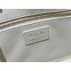 SMALL Dior BOOK TOTE Macrocannage Calfskin White High