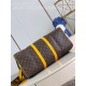 Louis Vuitton Keepall Bandoulière 50 Monogram Macassar M46771 Yellow High