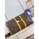 Louis Vuitton Keepall Bandoulière 50 Monogram Macassar M46771 Yellow High