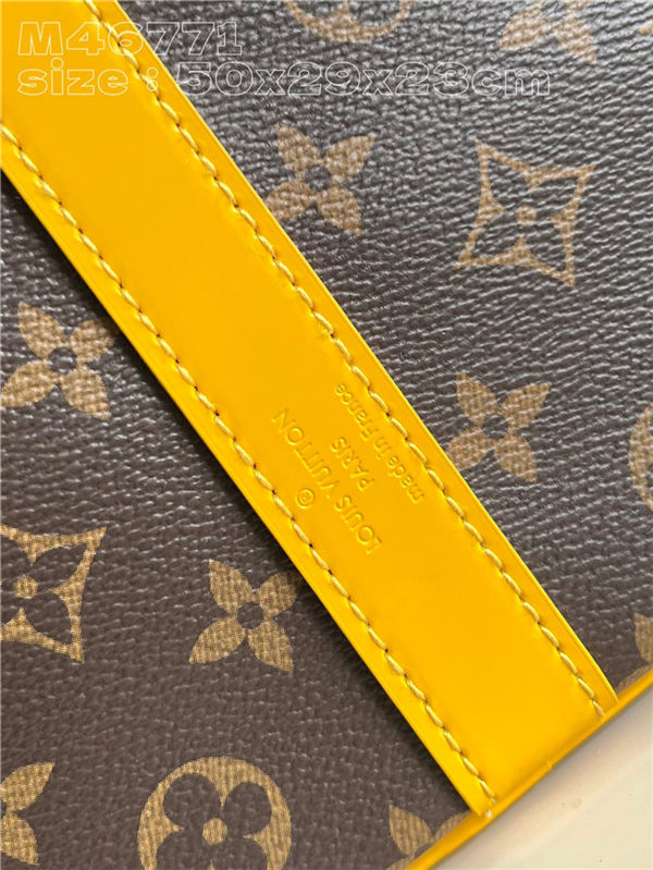 Louis Vuitton Keepall Bandoulière 50 Monogram Macassar M46771 Yellow High