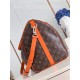 Louis Vuitton Keepall Bandoulière 50 Monogram Macassar M46770 Orange High