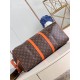 Louis Vuitton Keepall Bandoulière 50 Monogram Macassar M46770 Orange High