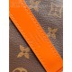 Louis Vuitton Keepall Bandoulière 50 Monogram Macassar M46770 Orange High