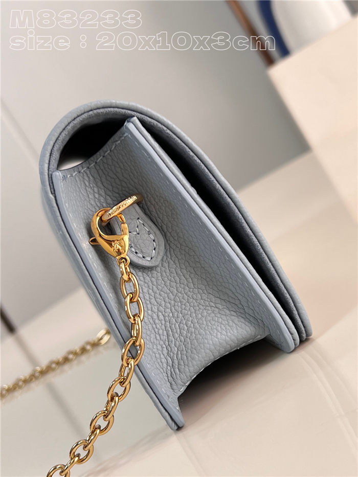 Louis Vuitton Lily wallet on chain Monogram Empreinte M83233 Blue High