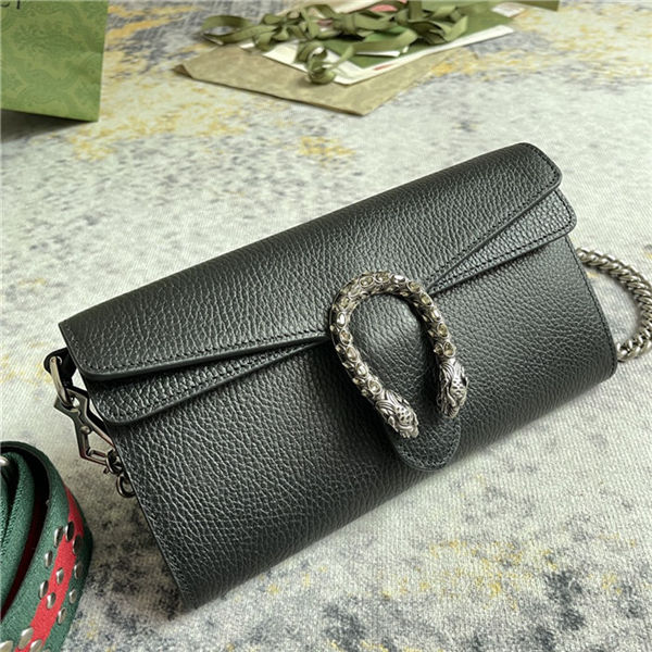 Dionysus small shoulder bag 731782 Leather Black high