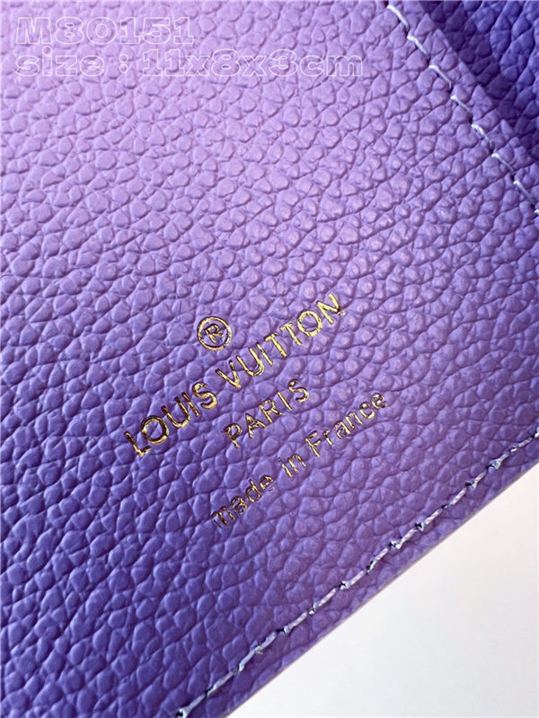 Louis Vuitton CLÉA WALLET Monogram Empreinte M80151 Purple High