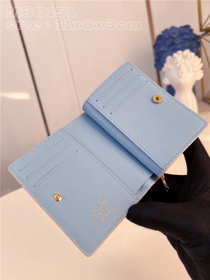 Louis Vuitton CLÉA WALLET Monogram Empreinte M80151 Blue High