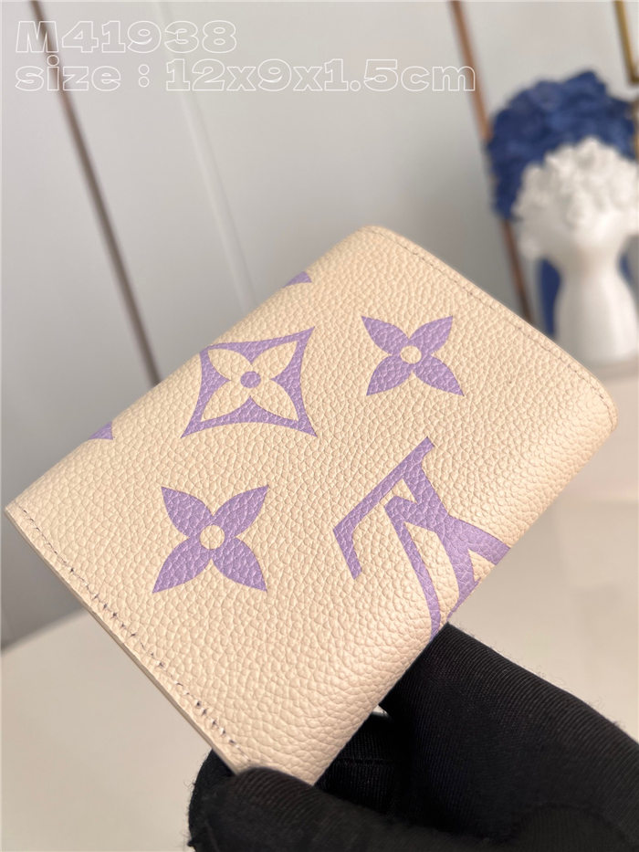 Louis Vuitton VICTORINE WALLET Monogram Empreinte M41938 Purple High