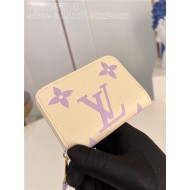 Louis Vuitton ZIPPY COIN PURSE Monogram Empreinte M60574 Purple High