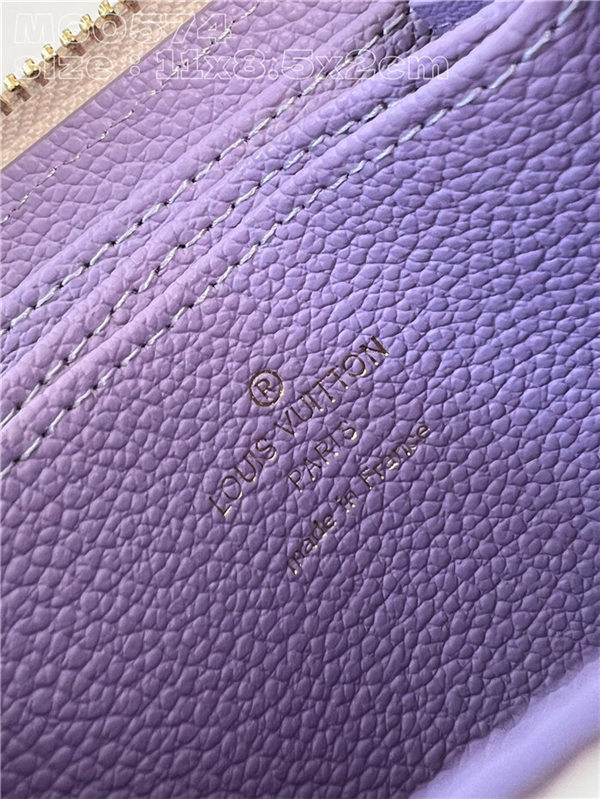 Louis Vuitton ZIPPY COIN PURSE Monogram Empreinte M60574 Purple High