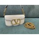 Valentino Garavani MINILOCO Crossbody Bag Calfskin Leather White High