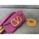 Valentino Garavani MINILOCO Crossbody Bag Calfskin Leather Purple High