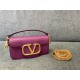 Valentino Garavani MINILOCO Crossbody Bag Calfskin Leather Purple High