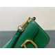 Valentino Garavani MINILOCO Crossbody Bag Calfskin Leather Green High