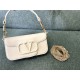 Valentino Garavani MINILOCO Crossbody Bag Calfskin Leather White-White High