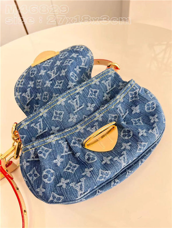 Louis Vuitton Sunset Handbag Monogram Denim canvas M46829 High