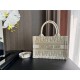 MINI Dior BOOK TOTE Dior Oblique Embroidery Gold With Strap High