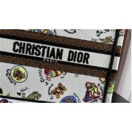 SMALL Dior BOOK TOTE Dragon Zodiac Embroidery  High