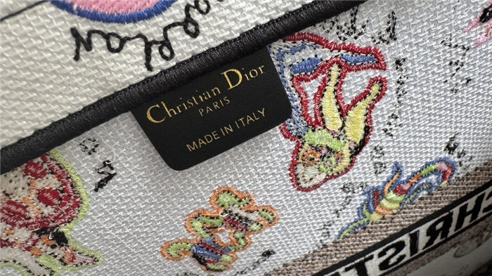 LARGE Dior BOOK TOTE Dragon Zodiac Embroidery  High