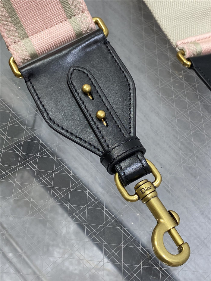 SHOULDER STRAP 'Christian Dior' Embroidery Pink High