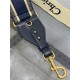 SHOULDER STRAP 'Christian Dior' Embroidery Blue High