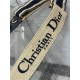 ADJUSTABLE SHOULDER STRAP 'Christian Dior' Embroidery Blue High