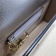 Gucci Diana mini bag with bamboo 696817 Leather Silver High