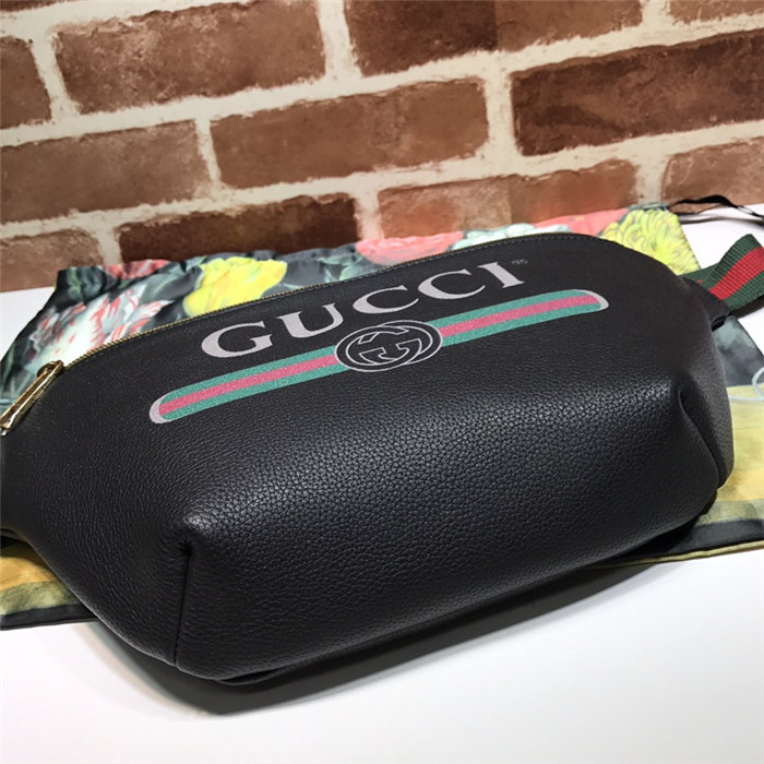 Gucci Coco Capitán logo belt bag 493869 Black High