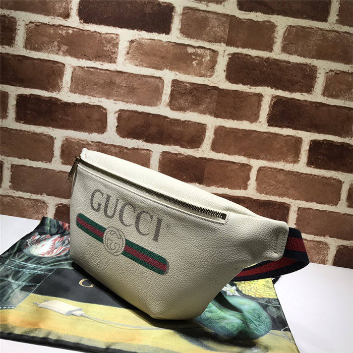 Gucci Coco Capitán logo belt bag 493869 White High