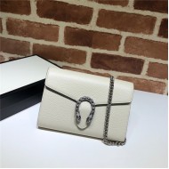 DIONYSUS MINI CHAIN WALLET 401231 Leather White High