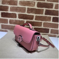 Gucci PETITE GG MINI SHOULDER BAG 739722 Leather Pink High