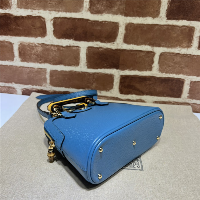 Gucci Diana mini tote bag 715775 Leather Blue High