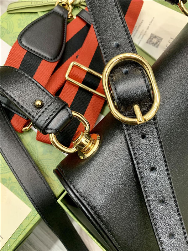 Gucci BLONDIE MEDIUM SHOULDER BAG 699210 Leather Black High