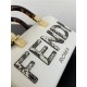 Fendi By The Way Mini Boston bag leather and elaphe White High