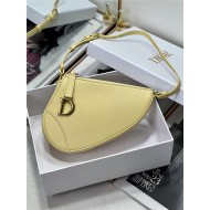 SADDLE SHOULDER POUCH Goatskin Yellow High