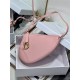 SADDLE SHOULDER POUCH Goatskin Pink High