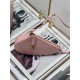 SADDLE SHOULDER POUCH Goatskin Pink High