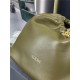 Squeeze bag SMALL in nappa lambskin Olive High